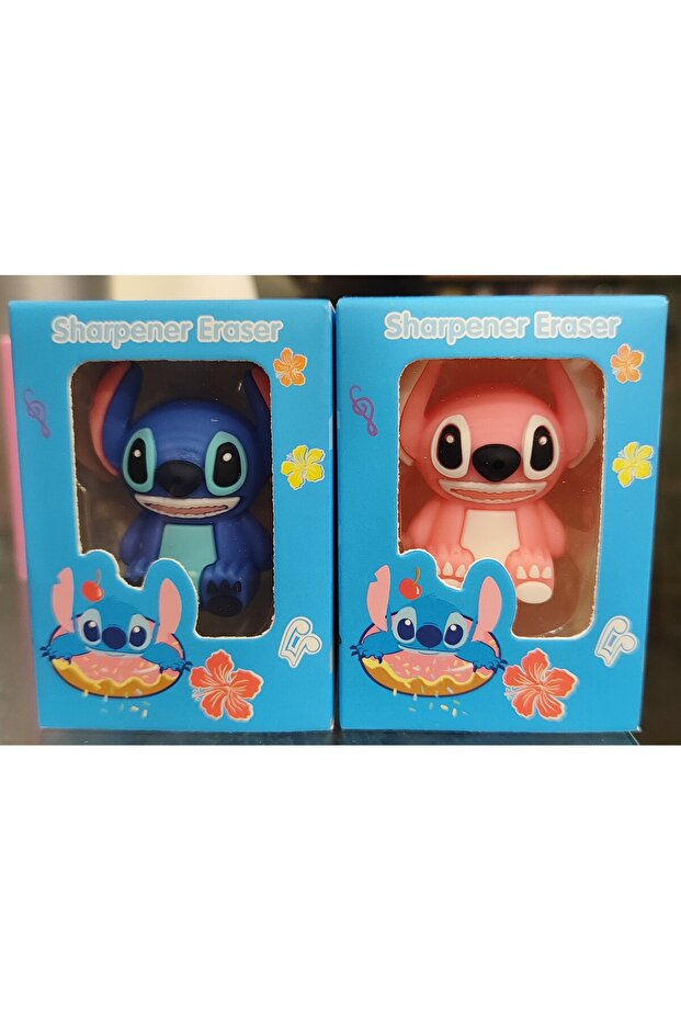 Figured Pencil Sharpener and Eraser in One (2 Pieces) Ad200517