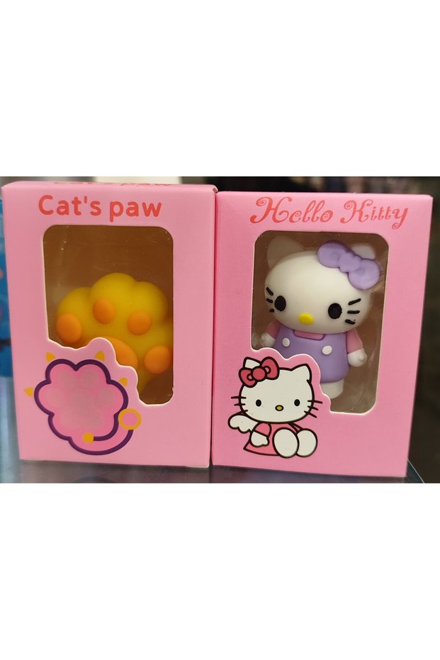 Pati - Lilac Figured Pencil Sharpener and Eraser in One (2 Pieces) Vb8992221