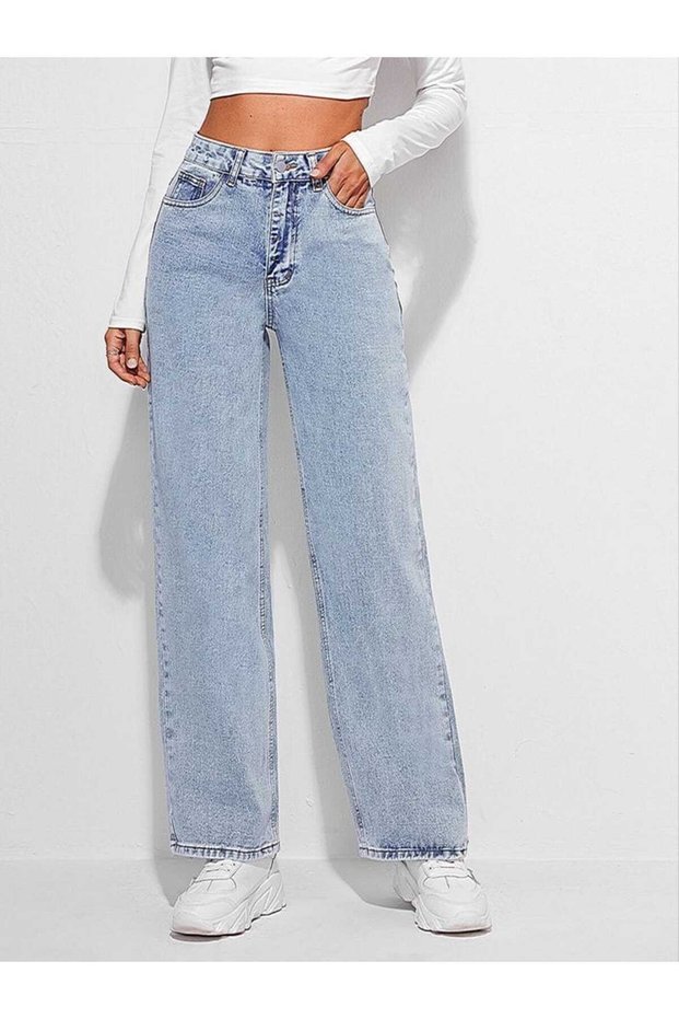 General Brands Women's Snow Wash Boyfriend Loose Pants