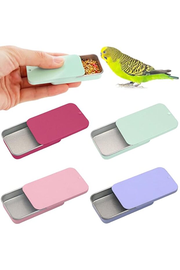 20 Pcs Metal Hinged Tin Box Container Mini Portable Small Storage Container Kit with Slide Top Lid - 1