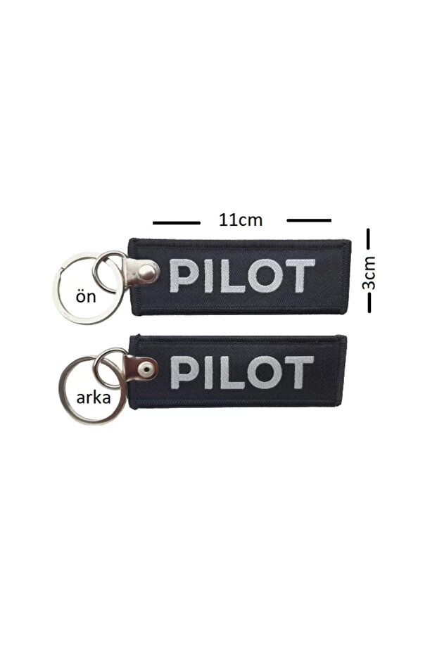 Pilot Black Remove before Flight Cloth Keychain
