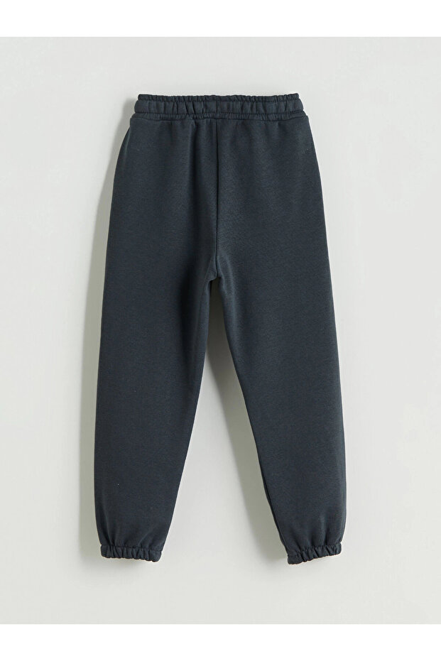 LCW Kids Antrasit Beli Lastikli Erkek Çocuk Jogger Eşofman Altı 2'li - 4