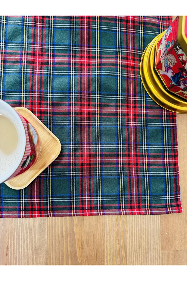 Green Plaid / Scottish Pattern 40X100 Runner - 4