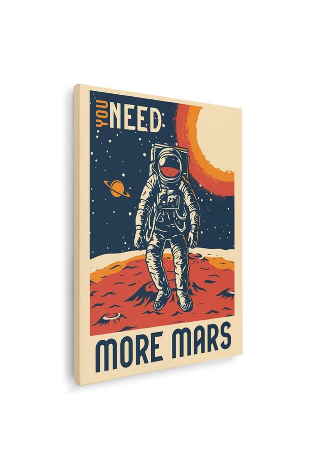 Tablou You Need More Mars retro, cod 5380