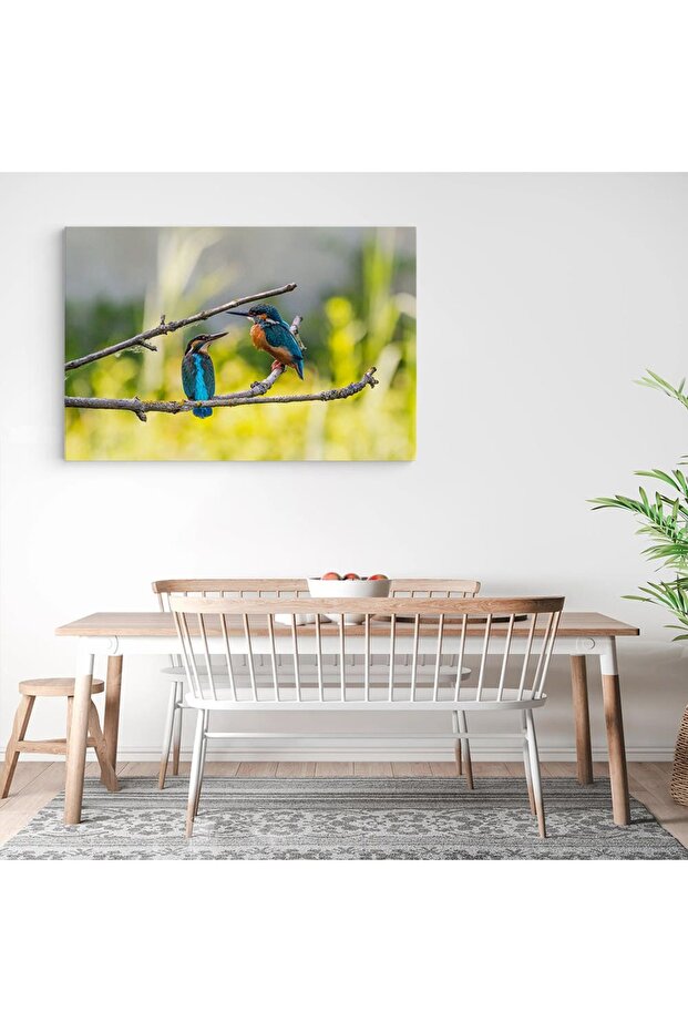 Blue seagulls painting, code 5194 - 3