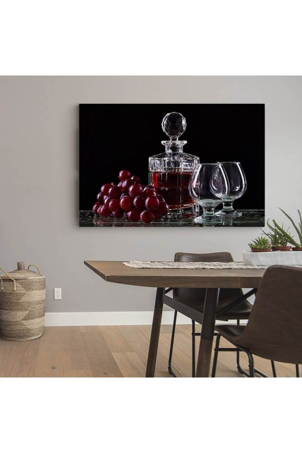 Wine decanter table with two glasses, code 4042 - 4
