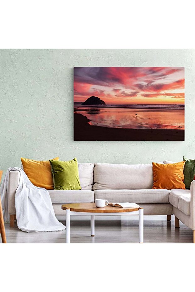 Sunset beach landscape painting, code 4369 - 4