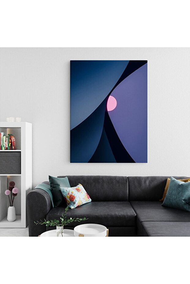 Tablou forme abstracte albastru, cod 1983 - 3