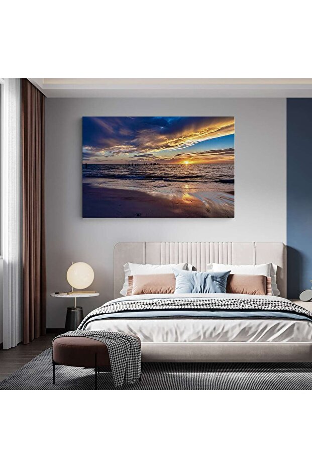 Sunset beach landscape painting, code 4376 - 4