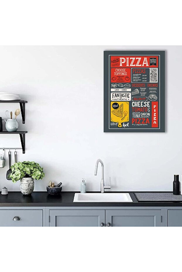 Pizza menu board, code 3923 - 3