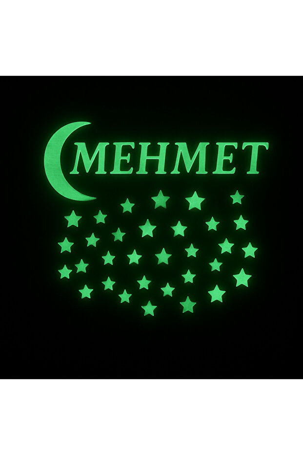 İsme Özel Fosforlu Paylayan isimli Yıldızlar 50 Adet ( yazılacak ismi mesaj olarak belirtiniz ) - 2