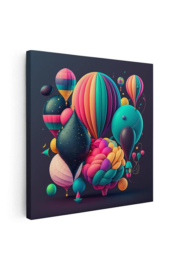 Multicolored balloons painting, multicolor, code 1629 - 1