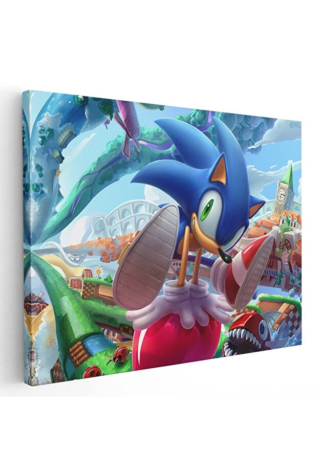 Sonic the Hedgehog painting, code 3520 - 1