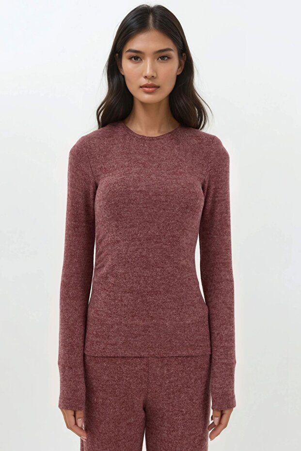 Yumuşak Dokulu Uzun Kollu Bluz Busem Collection - 4