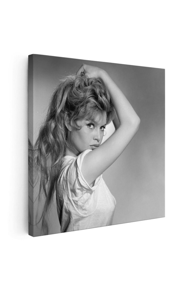 Tablou Brigitte Bardot, actrita, alb, negru, cod 1516