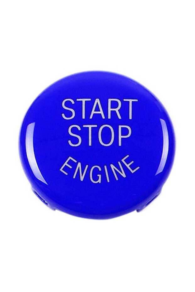 Buton Capac Start Stop BMW E90 E60 E70 E71 E82 E84 E92 E93 E61, Blue - 1