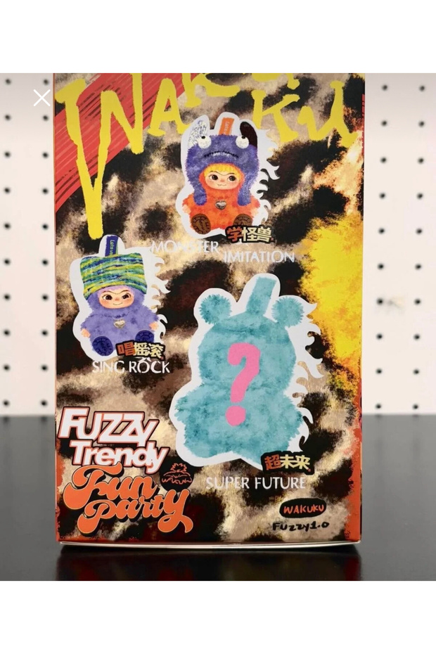 WAKUKU SEVİMLİ ANAHTARLIK Fuzzy Trendy Fun Party Series WAKUKU - 3