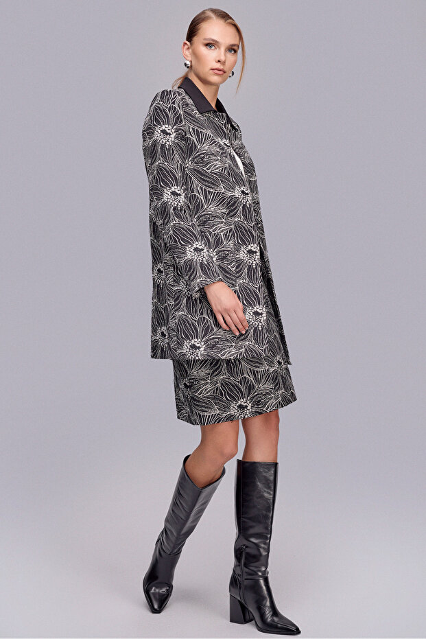 664 CEKET ÇİÇEK DESEN - 3