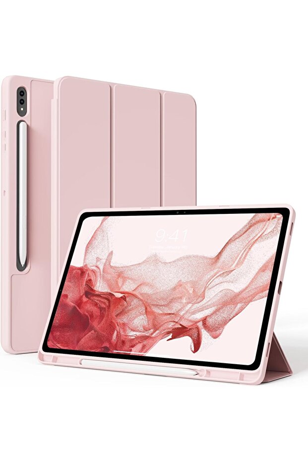 Case for Samsung Galaxy Tab S8/S7 (2022/2020, 11 Inch) with S Pen Holder, Tri-Fold Folio Stand