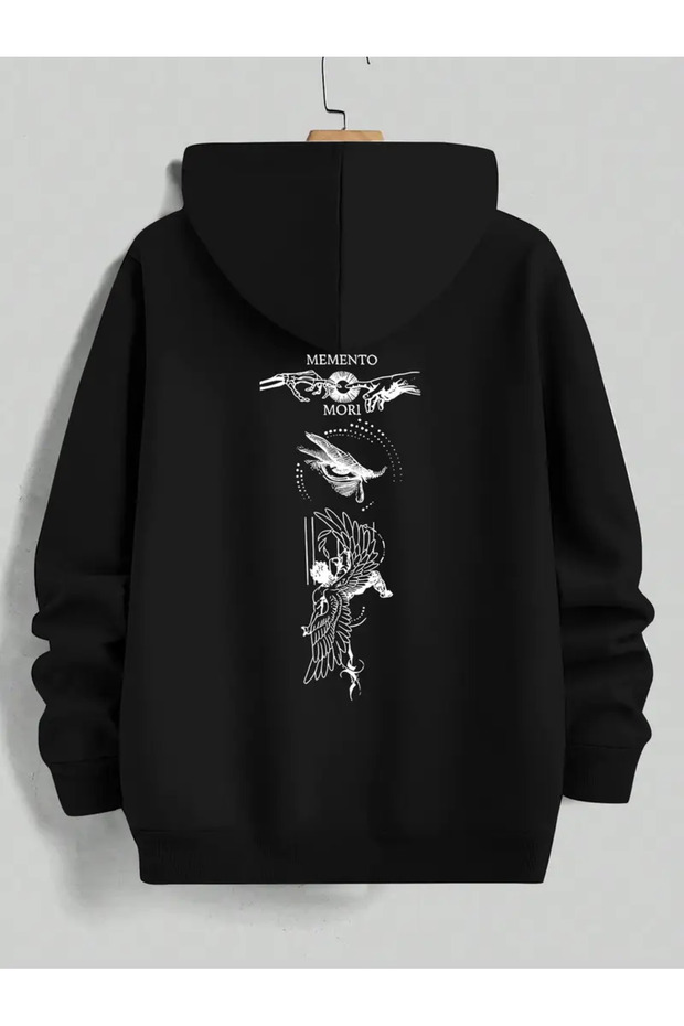 Gothic Art Pattern Oversize Men's Hoodie