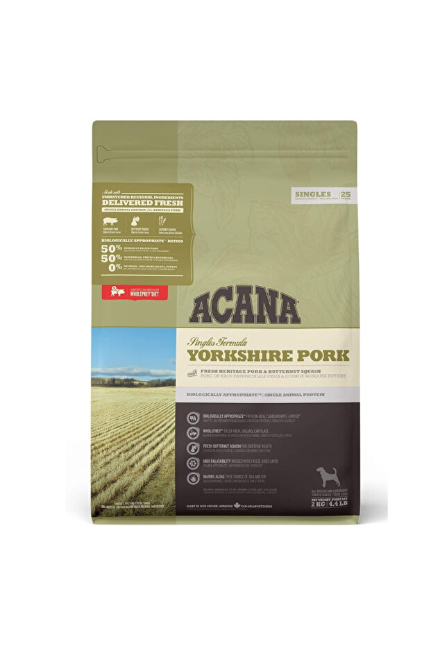 Yorkshire Pork Dog Grain-Free Dry Food 2KG