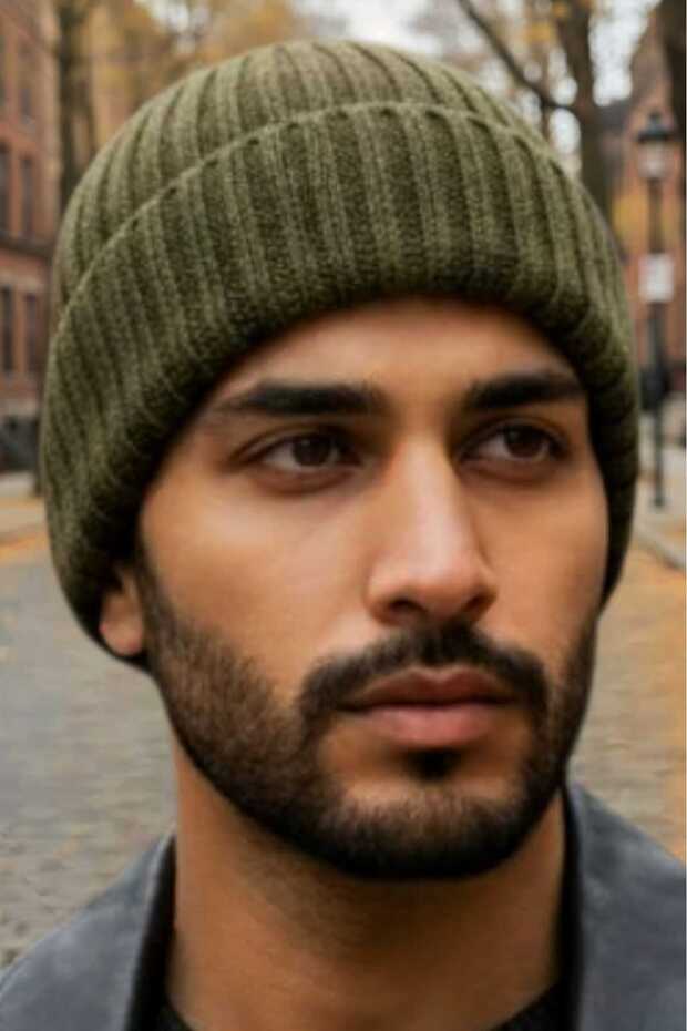 قبعة صوفية ناعمة ذات نسيج ناعم للرجال - 3