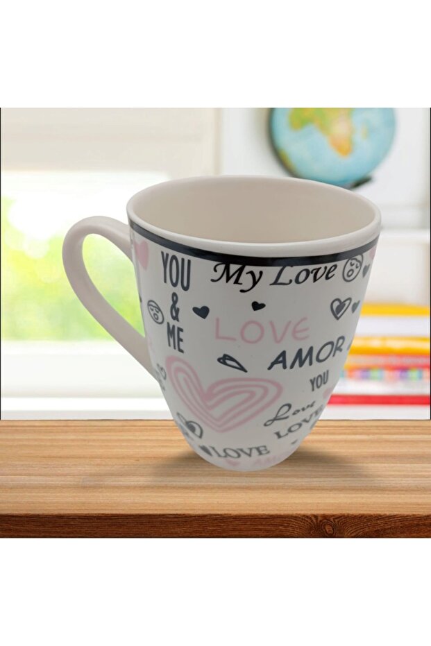 Set 12 ceramic mugs, love model - 2