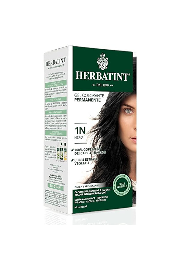 Permanent Hair Colour Gel - 1N Black - 150 ml