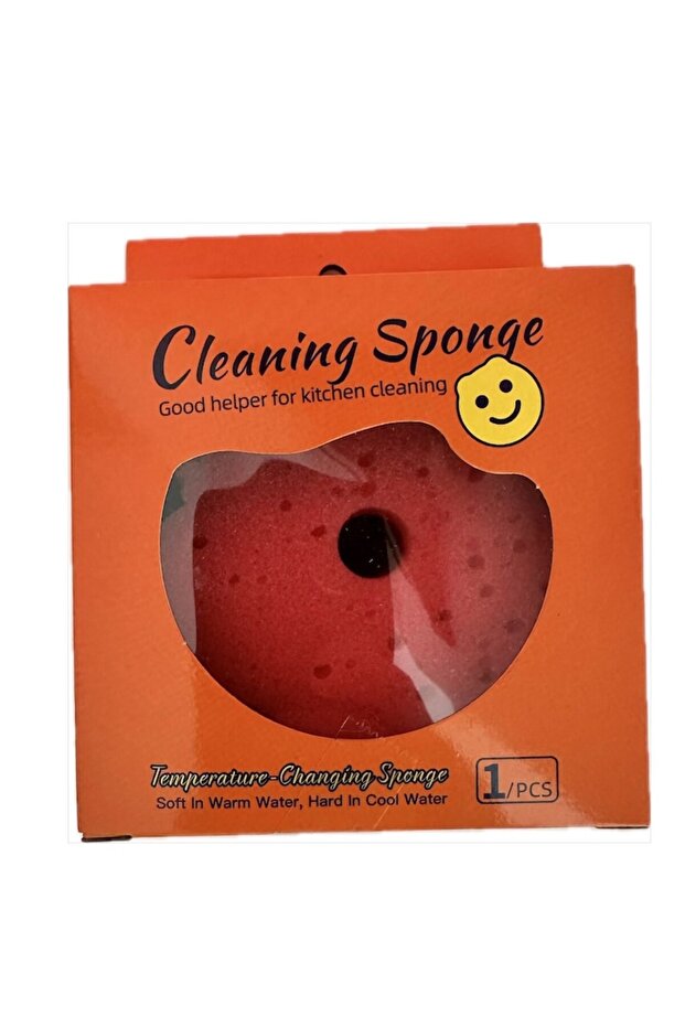 Pink Sponge in Bear Shape, with Two Layers - Rigid and Soft - 2