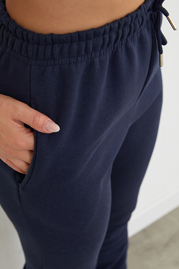 بنطلون رياضي بثلاثة خيوط مع جيوب - 6