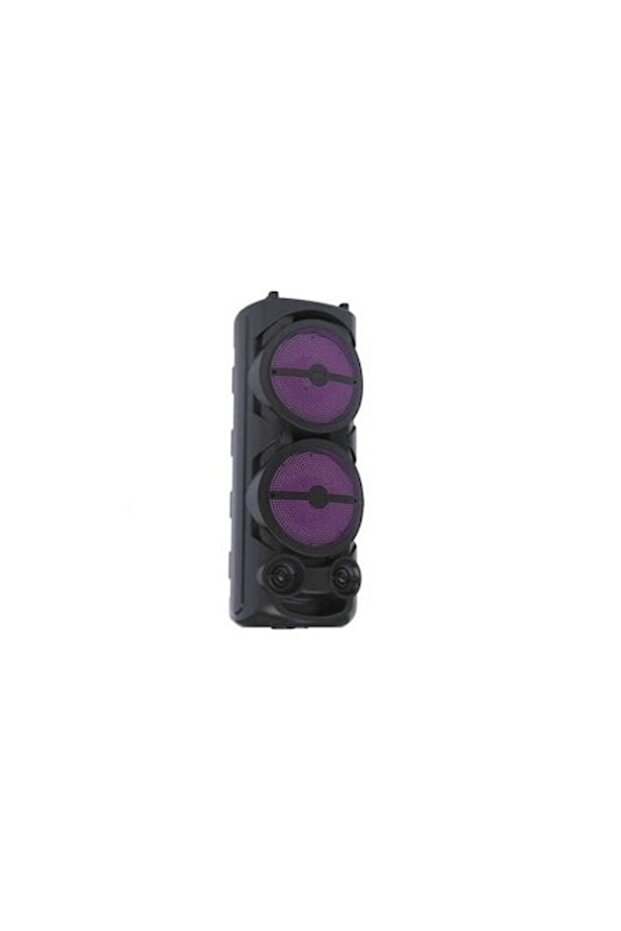 Bluetooth trolley speaker with remote and microphone, 12W x2, USB/FM radio, ZQS 8207, black - 1