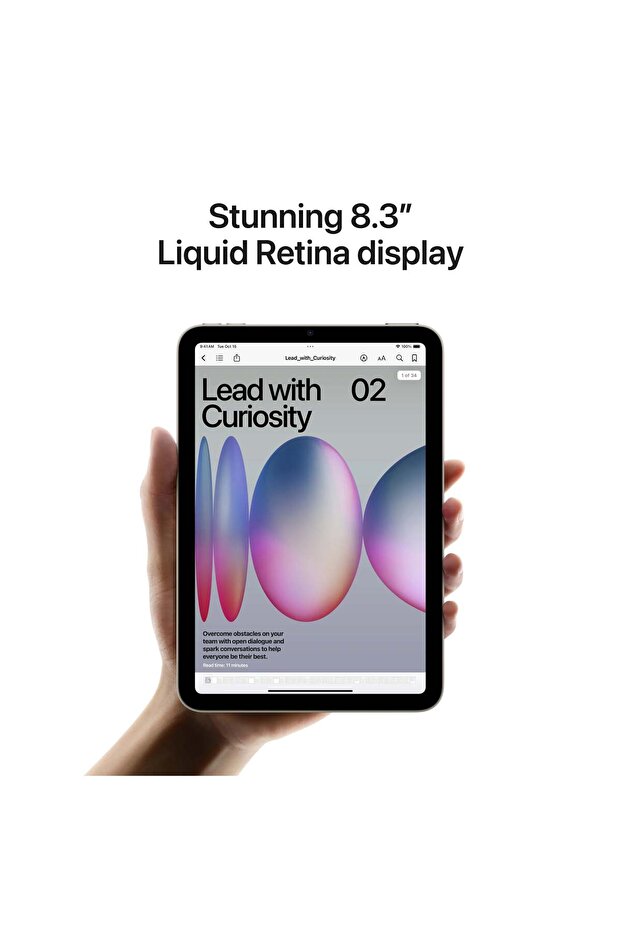 iPad mini 7, 128 GB, celular, Starlight - 5