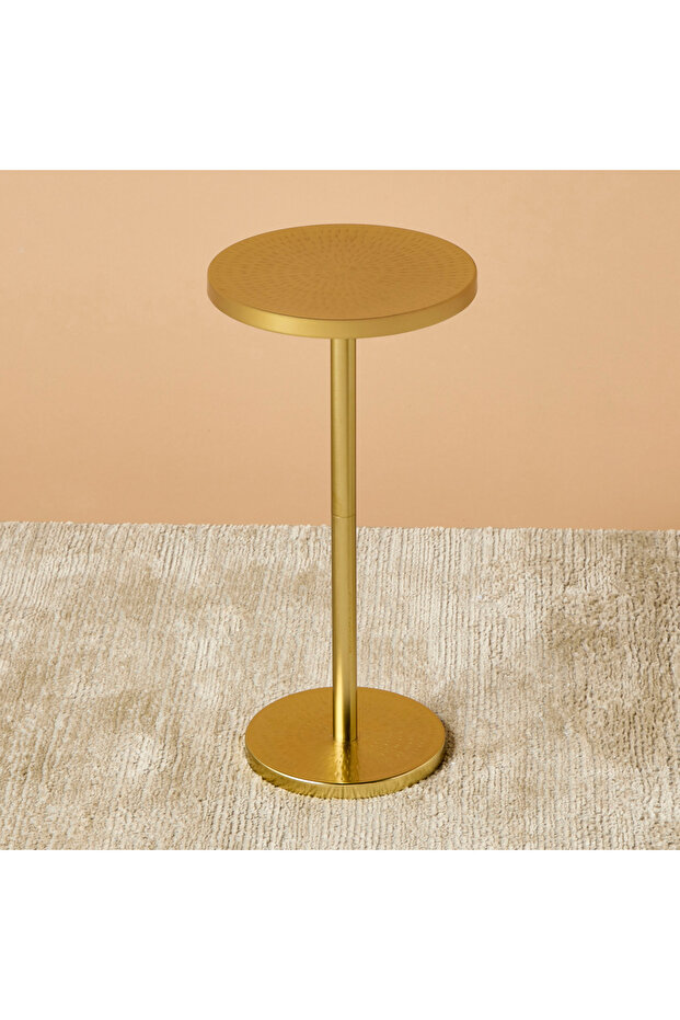 طاولة جانبية مستديرة من الحديد المطروق - 2