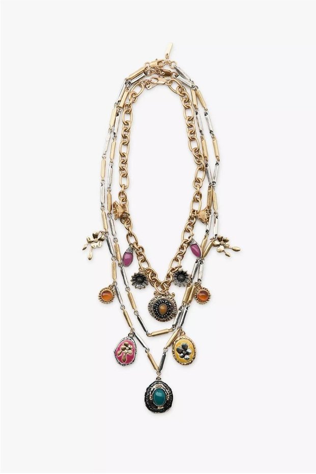 New Season Brand Model Charm Necklace Set