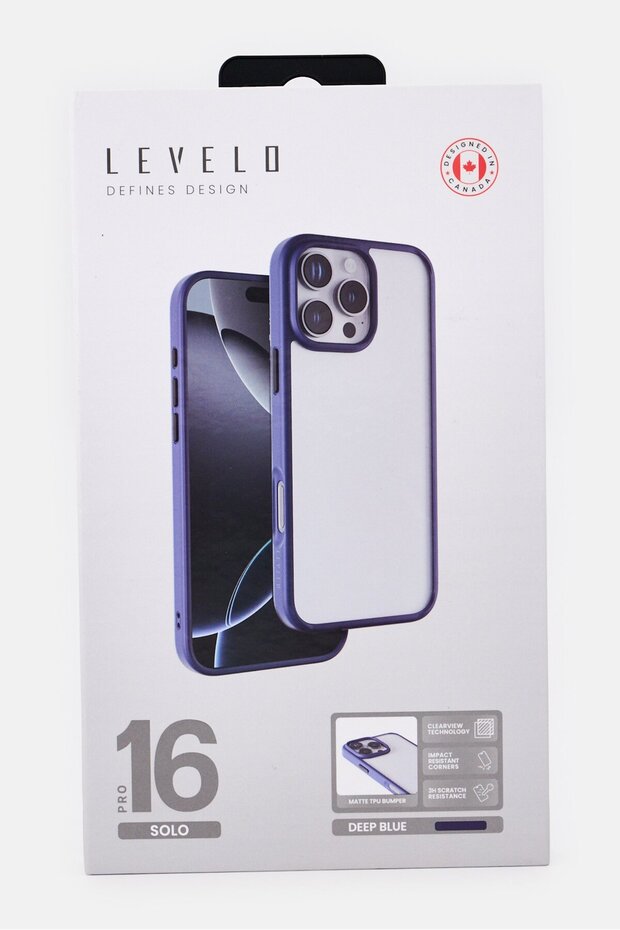 جراب حماية لجهاز iPhone 16 Pro، أزرق داكن - 2