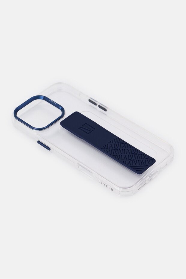 جراب حماية من السيليكون Graphia لهاتف iPhone 16 Pro Max، أزرق داكن - 4