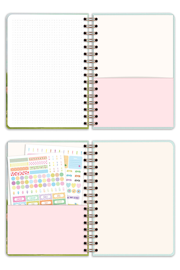 A5 Spiralli Süresiz Planlayıcı Ajanda Manzara - 6