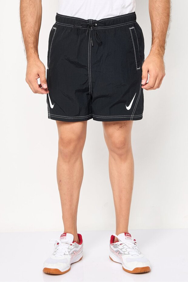 Men Standard Fit Outdoor Shorts, Black