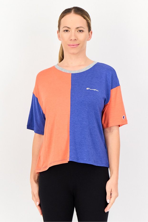Women Sportswear Fit Short Sleeve Outdoor T-Shirts, Multicolor