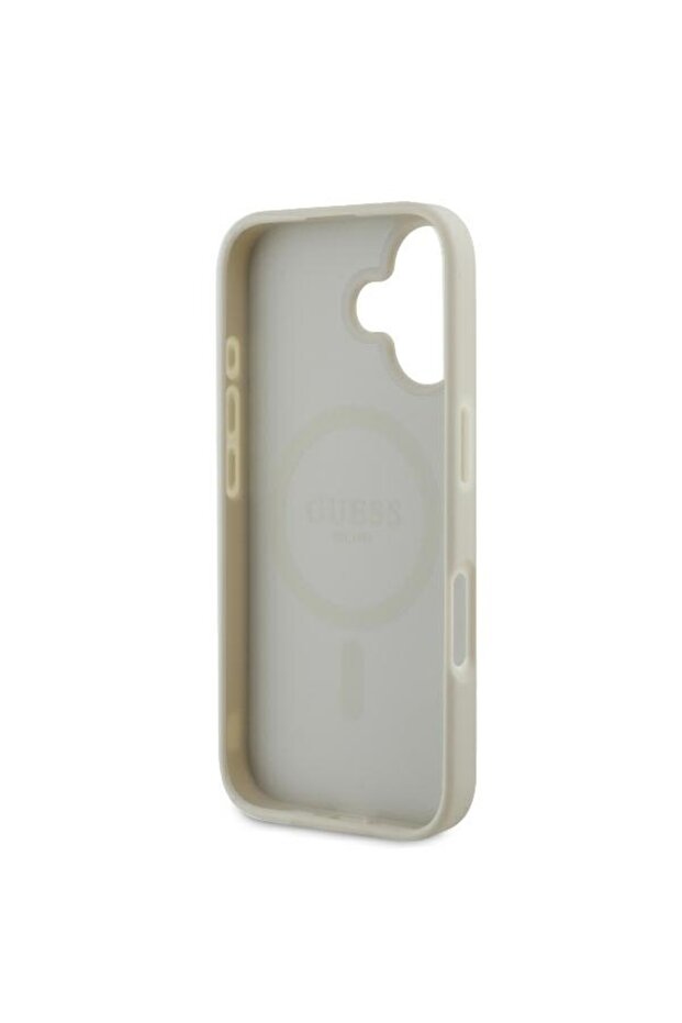 Case for IPhone 16, Peony Script MagSafe - White - 6
