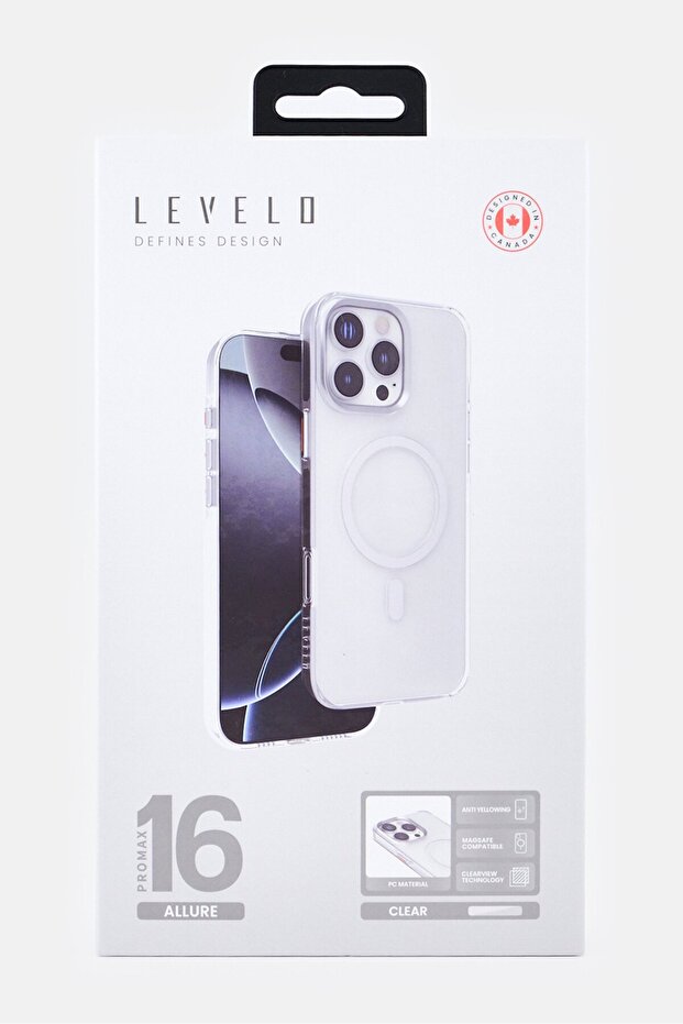 جراب حماية صلب من البولي كربونات لجهاز iPhone 16 Pro Max Allure، شفاف - 2
