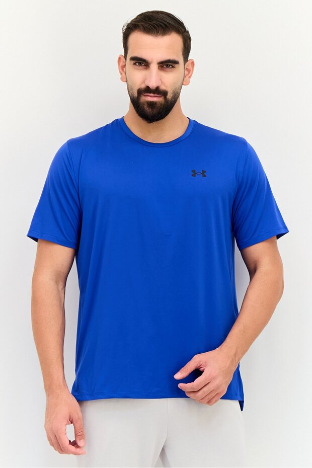 Men Sportswear Fit Short Sleeves Trainig T-Shirt, Blue