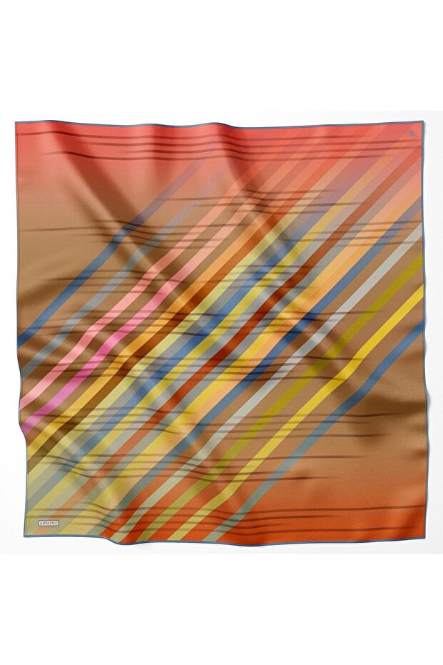 Eșarfă de mătase - 9107D-53 - Tivil - 1