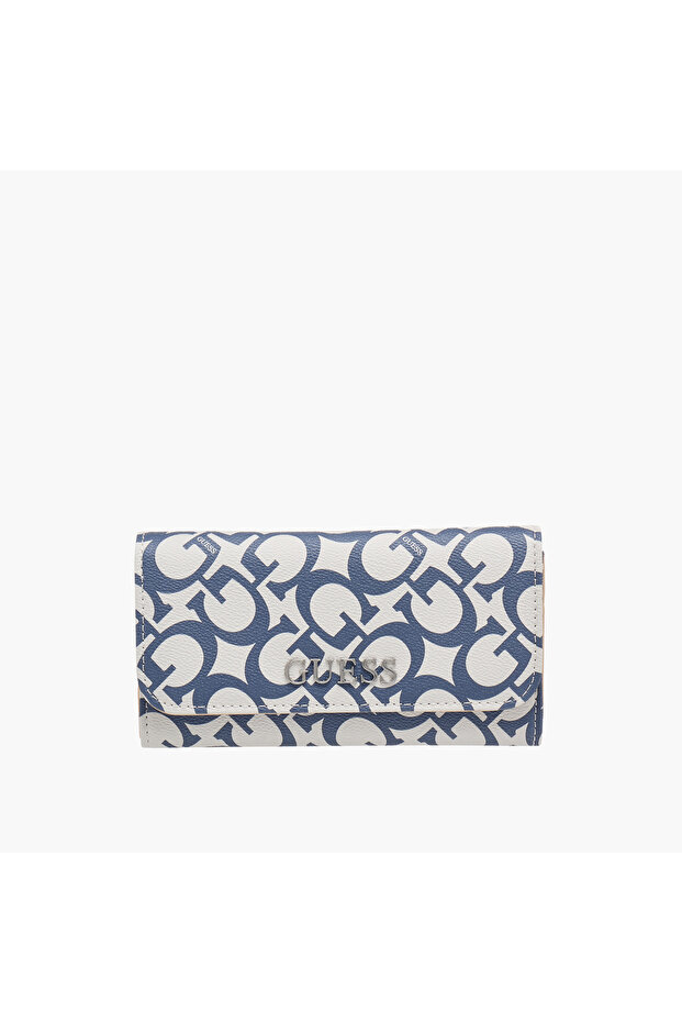 Abbas Monogram Print Tri-Fold Wallet - 1