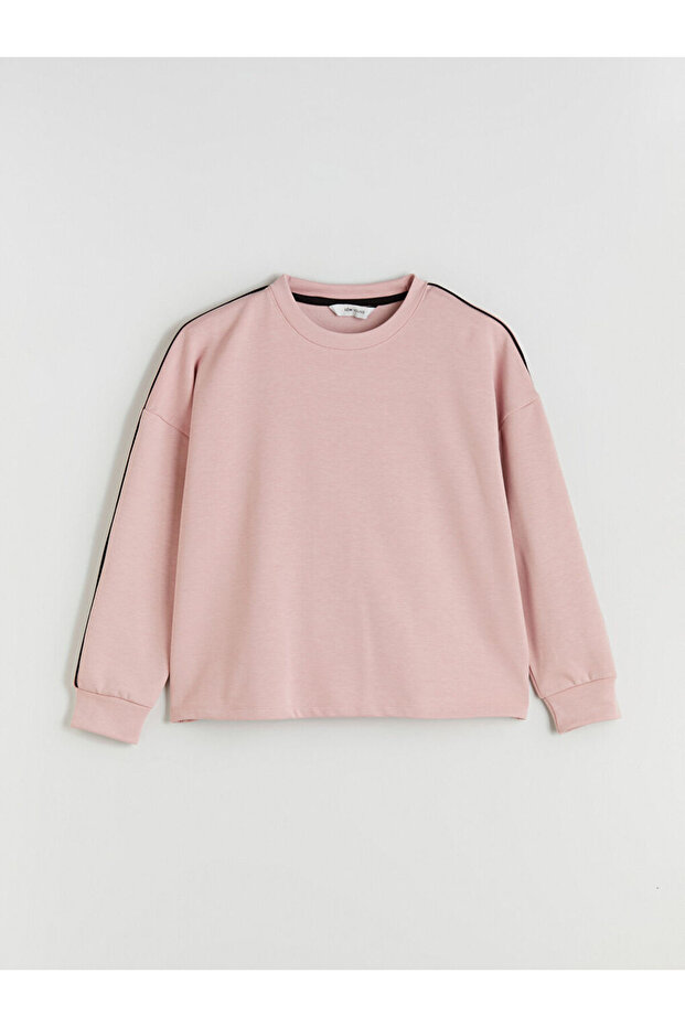 Bisiklet Yaka Oversize Kadın Pijama Üstü - 5