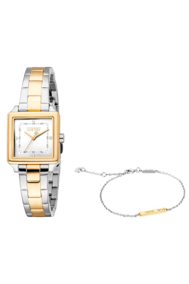 Women's Silver & Gold Stainless Steel Watch | Es1l511m0065