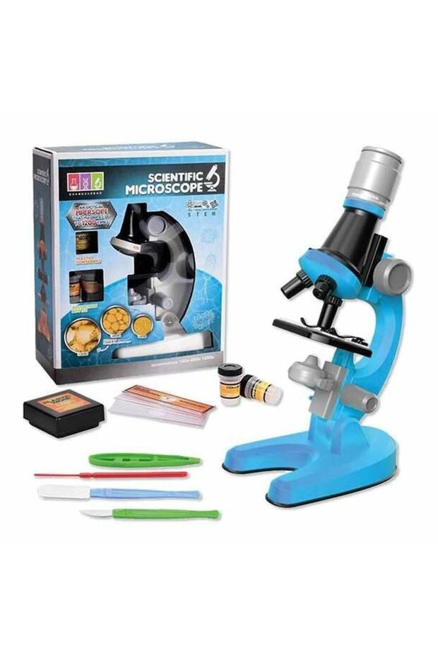 Microscope BigBuy, blue, educational game, plastic - 2