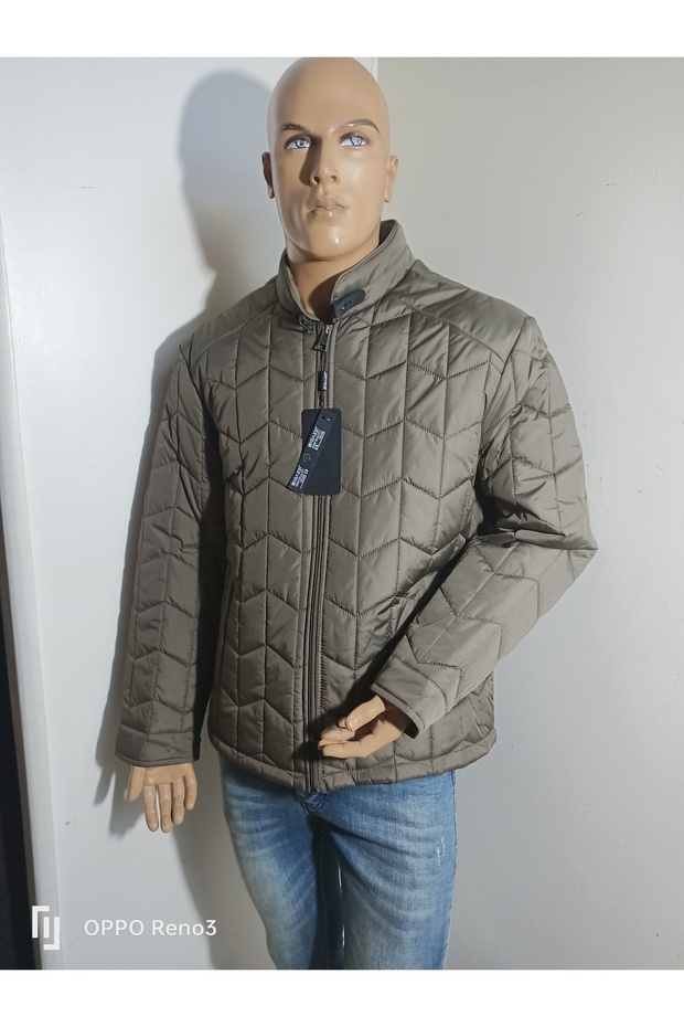 معطف كبير الحجم ذو ياقة متوسطة السماكة - 4