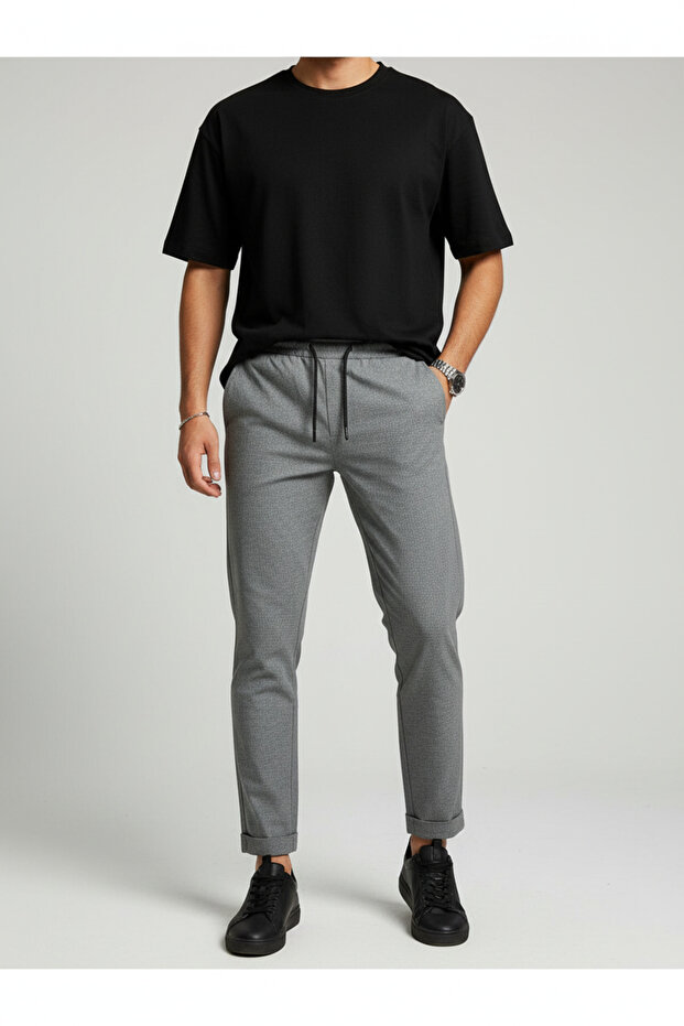 Double Leg Lace-Up Men's Jogger Pantscomfortable Fit