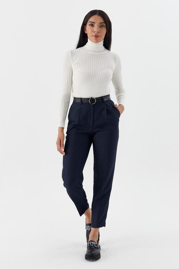 Belted High Waist Trousers Laci